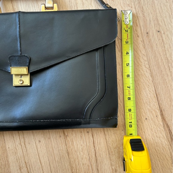 Vintage leather document holder/briefcase/shoulder bag - Picture 7 of 8
